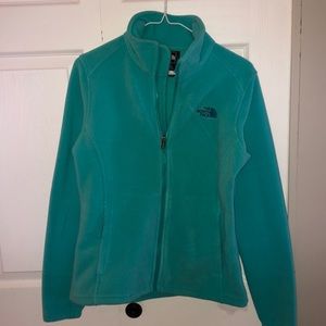 NWT Teal North Face Fleece Zip-up